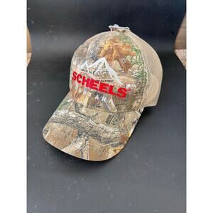 NWT Scheels Montana Camo Mountain Mesh Hunting Hat Baseball Cap Adjustable
